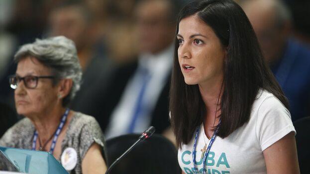 La activista Rosa María Payá, promotora de Cuba Decide.