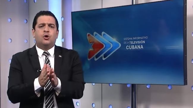 Humberto López durante una comparecencia en el NTV. 