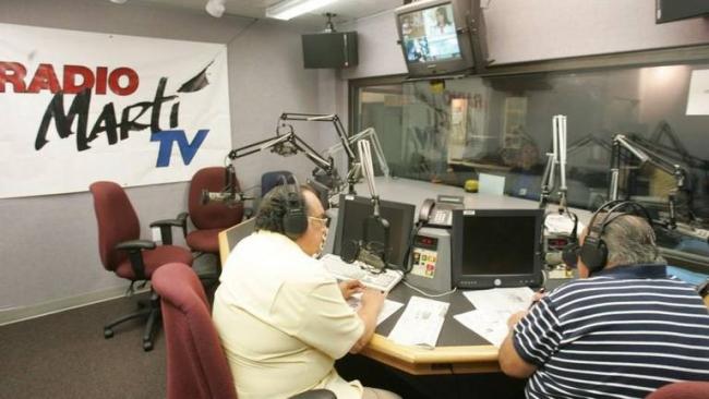 Estudio de Radio TV Martí.