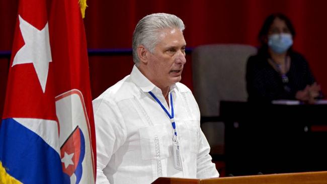 El mandatario cubano Miguel Díaz-Canel.