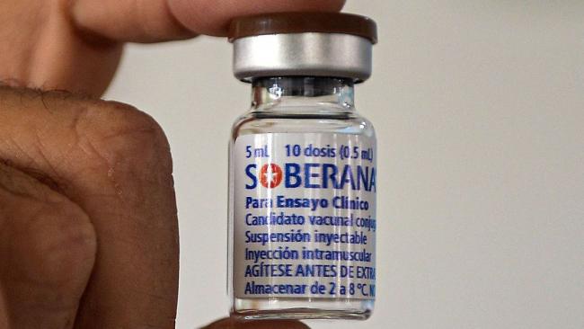 Dosis de Soberana, uno de los candidatos vacunales cubanos.