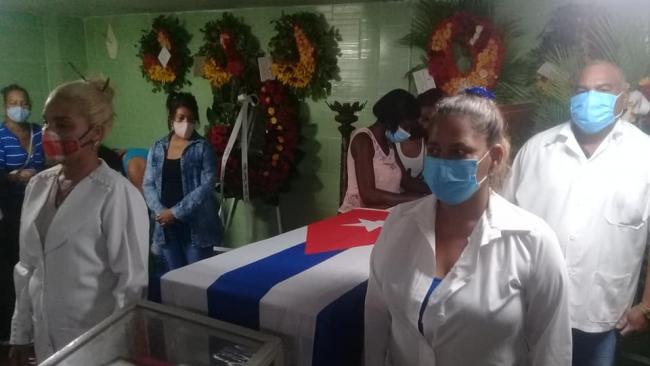 Funeral de la doctora cubana Yamilka Powell Vague.