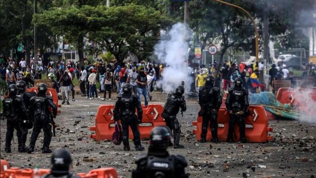 Protestas en Colombia.