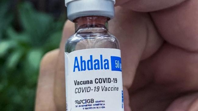 El candidato vacunal Abdala, producido en Cuba.