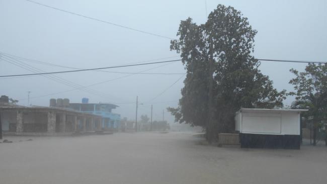 Inundaciones en zonas bajas de la Ciénaga de Zapata por la tormenta tropical Elsa.