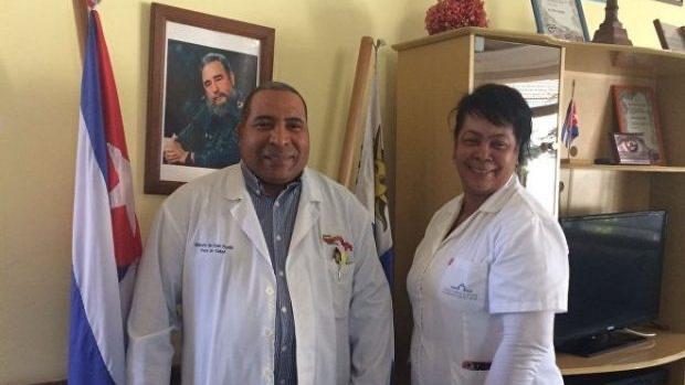 Médicos cubanos en Uruguay, en una imagen de archivo de 2018.
