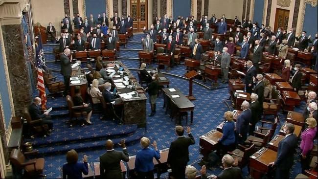 Sesión del Senado de EEUU.