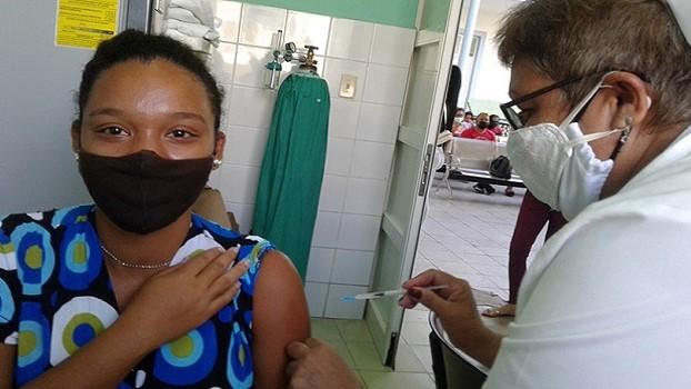 Vacunación contra el Covid-19 en Cienfuegos.