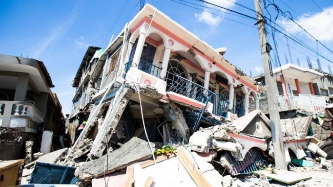 Una vivienda destruida en Haití tras el terremoto.