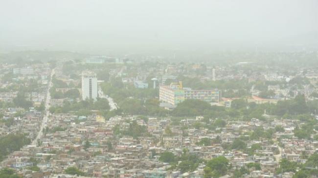 La ciudad de Holguín afectada por el polvo del Sahara en 2020.