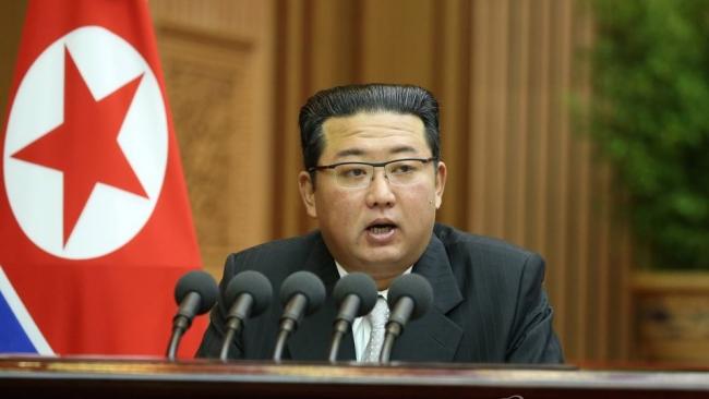 Kim Jong-un durante su intervención este 29 de septiembre.