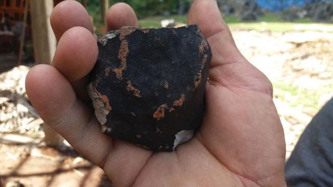 Meteorito caído en Pinar del Río en 2019.