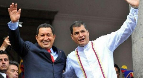 Hugo Chávez y Rafael Correa.