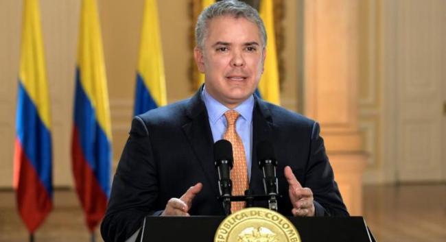 El presidente de Colombia, Iván Duque.