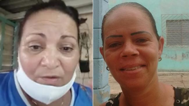 María Celia Aguilera y Bárbara Farrat, madres de cubanos detenidos por el 11J.