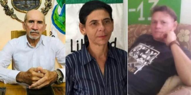 Los activistas cubanos Ramón Salazar Infante, Martha de los Ángeles Pérez Acosta y Francisco Alfaro Diéguez.
