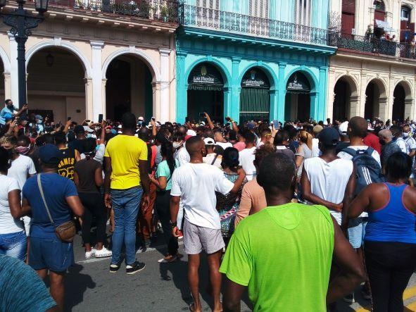 Protesta del 11J en Cuba.