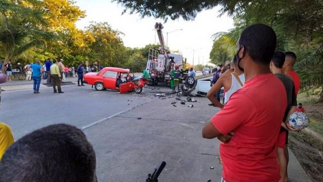Accidente de tránsito en Cienfuegos.