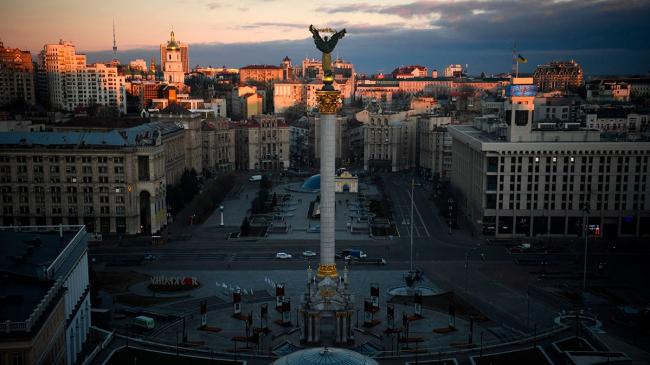 Centro de Kiev, la capital de Ucrania.