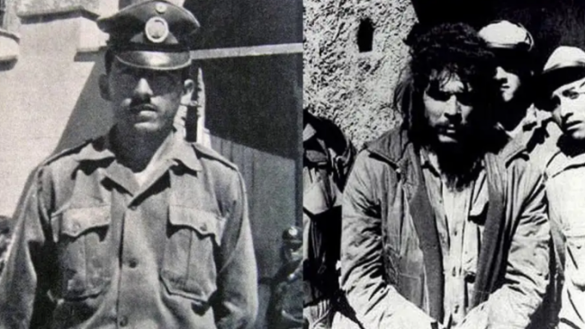 Mario Terán y el 'Che' Guevara tras su captura.