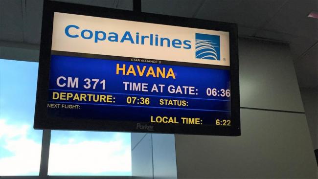 Vuelo de Copa Airlines, compañía aeronáutica que conecta Cuba con Panamá.