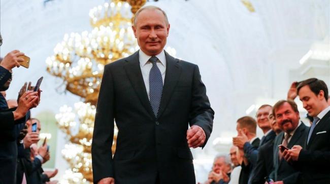 Vladimir Putin en el Kremlin, 2018.