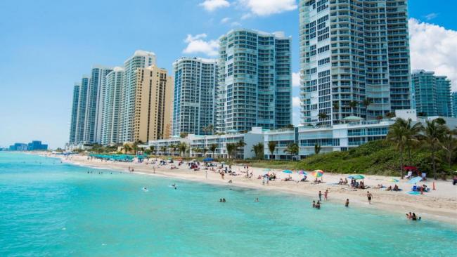 Vista de Sunny Isles Beach, Miami, Florida.