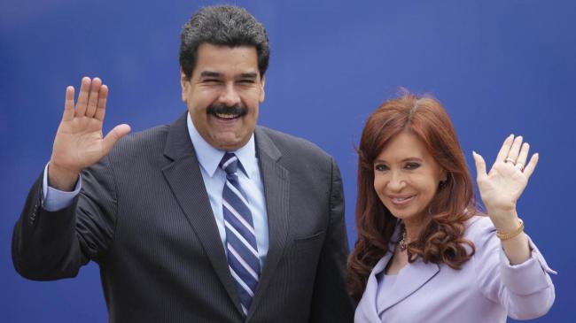 Nicolás Maduro y Cristina Fernández de Kirchner.