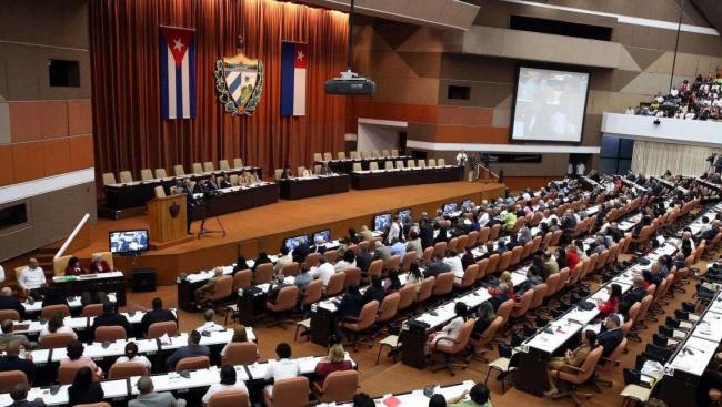Sesión de la Asamblea Nacional del Poder Popular de Cuba.