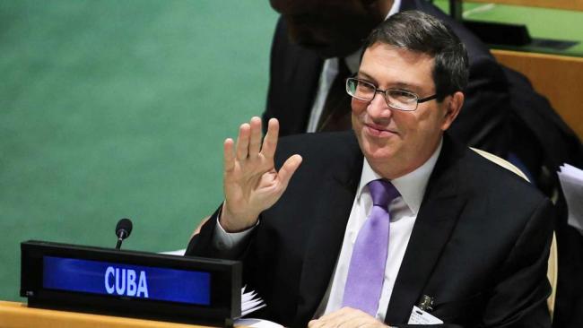 El canciller cubano en la ONU.