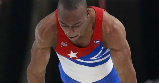 El gimnasta cubano Randy Lerú.