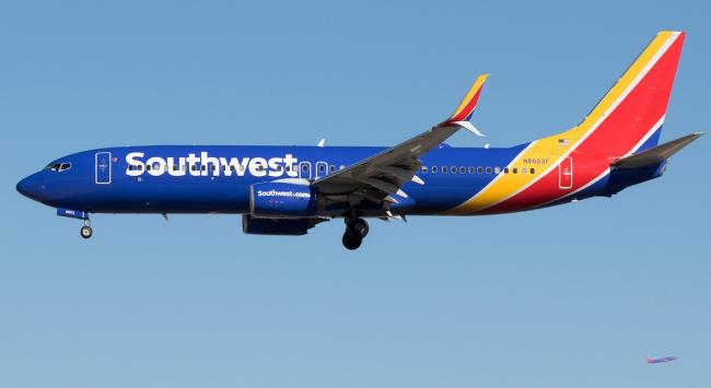 Un avión de la aerolínea estadounidense Southwest Airlines.