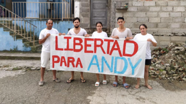 Los familiares de Andy García exigen su liberación.