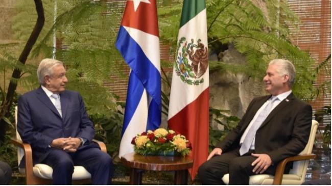 Andrés Manuel López Obrador y Miguel Díaz-Canel.