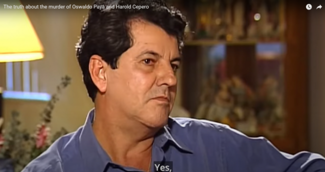 Fotograma del documental sobre la muerte de Oswaldo Payá.