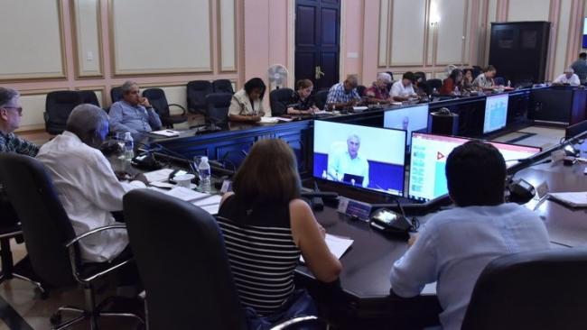 Reunión del Consejo de Ministros de Cuba.