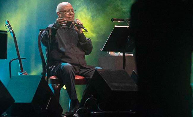 Pablo Milanés en su concierto en La Habana.