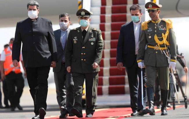 Nicolás Maduro a su llegada a Irán.
