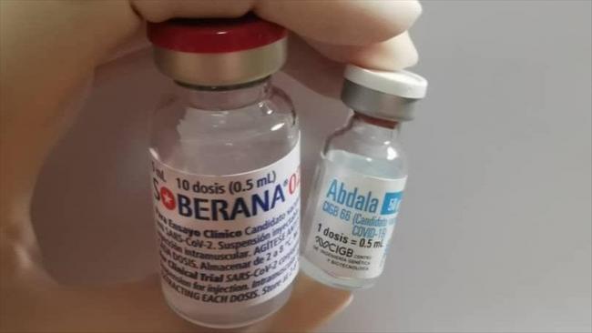 Dos de las vacunas cubanas aplicadas en Nicaragua.