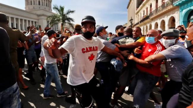 Protestas en Cuba.