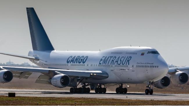 El avión retenido en Argentina.