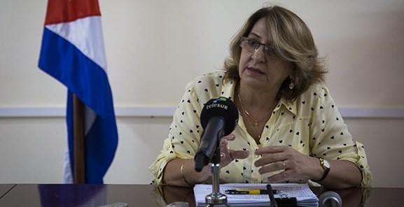Alina Balseiro, presidenta de la Comisión Electoral Nacional de Cuba.