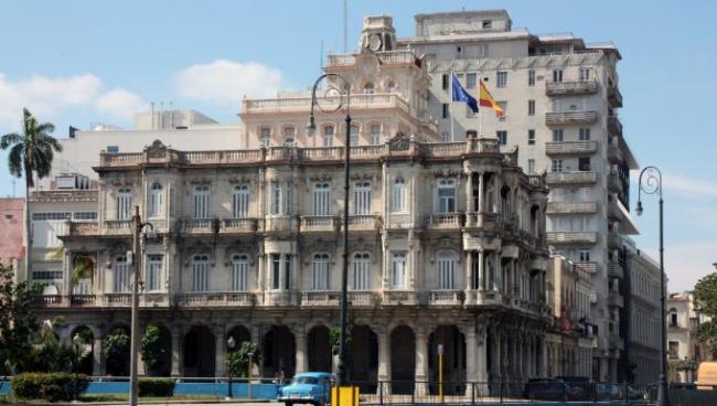 Consulado español en La Habana.
