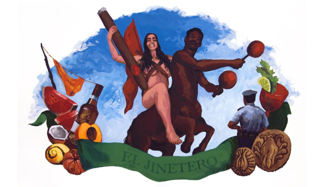 'El jinetero' (2007), obra de Elio Rodríguez, uno de los artistas en la exposición.