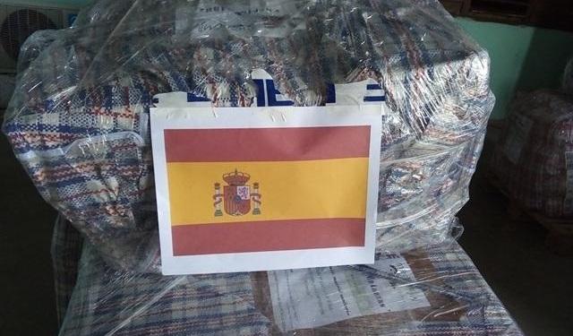 Donativo de España para las víctimas del incendio en la Base de Supertanqueros de Matanzas.