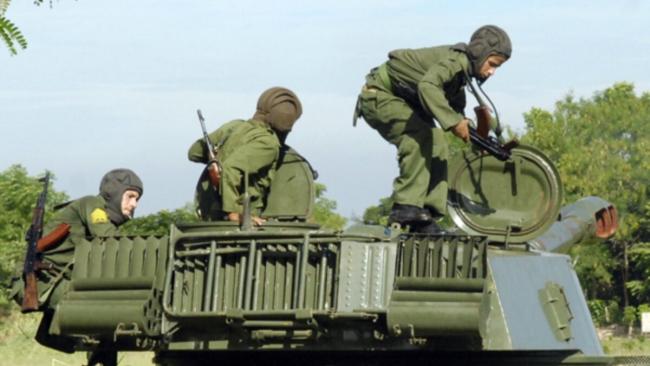Reclutas del Servicio Militar en Cuba.