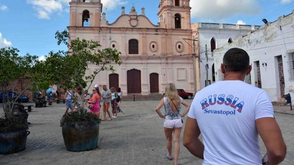 Turistas rusos en Cuba.