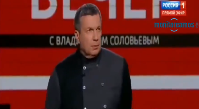 El presentador de la televisión estatal rusa Vladimir Solovyov.