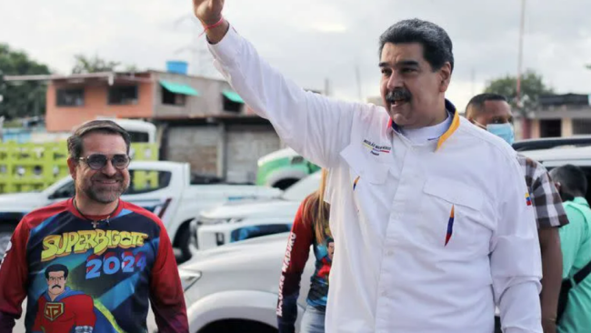 Nicolás Maduro durante un acto público en Venezuela.