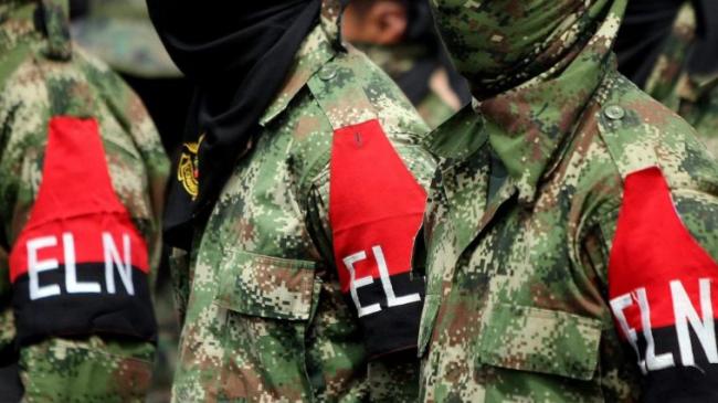 Vista de guerrilleros del Ejército de Liberación Nacional (ELN).
